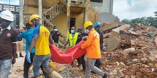 2 siblings recovered dead from building collapse in Lagos